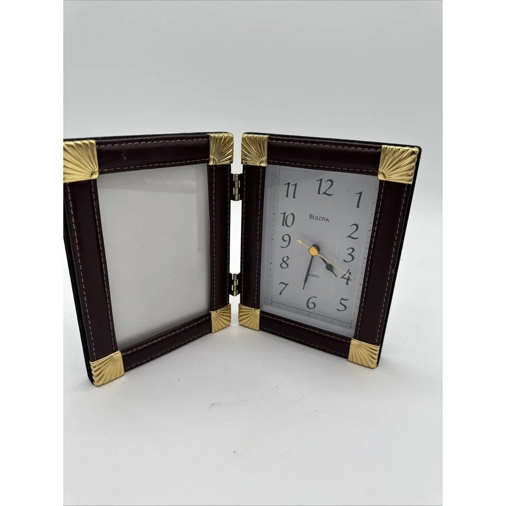 Bulova Picture Frame And Clock 4.5
